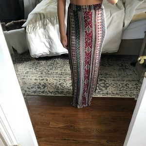 Multicolored maxi skirt